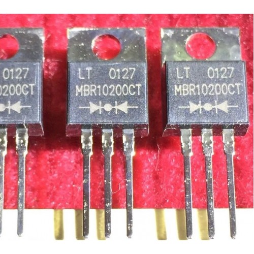 Lot De 2 Diodes Schottky MBR10200CT – Redresseur SMC Pour Vos Montages électroniques