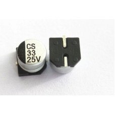 33UF 25V CAPACITOR   SMD ELECTROLYTIC CAPACITOR 